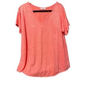 Cherish Salmon Women's Pullover V-Neck Shirt - L